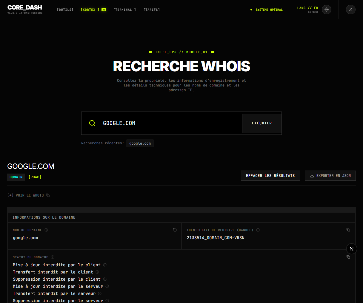 Core Dash Screenshot 2